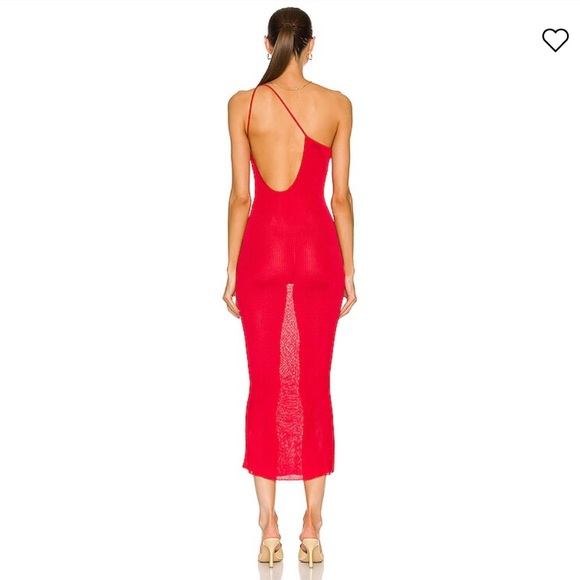 AUTEUR Nour Dress Red - Picture 3 of 3